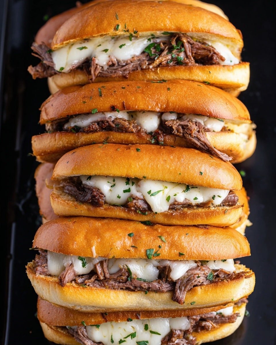 Slow Cooker French Dip Sandwich Recipe - Recipe Image — Slow Cooker French Dip Sandwich, French Dip Sandwich recipe, easy beef sandwiches, tender roast beef sandwich, hearty lunch ideas