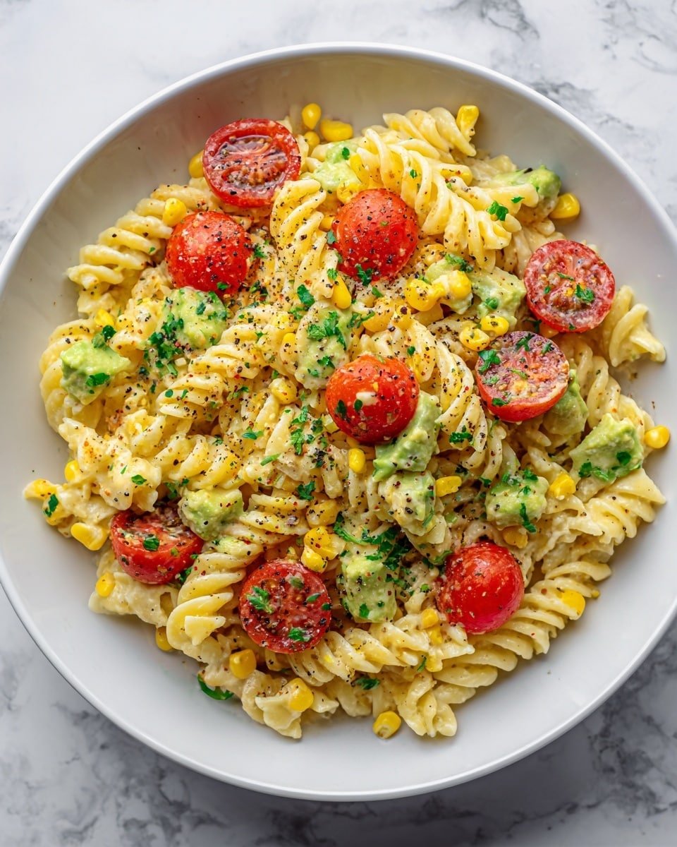Mexican Street Corn Pasta Salad Recipe - Recipe Image — Mexican Street Corn Pasta Salad, Mexican Street Corn Pasta Salad ingredients, Mexican street corn pasta salad variation, easy Mexican pasta salad, flavorful corn pasta salad