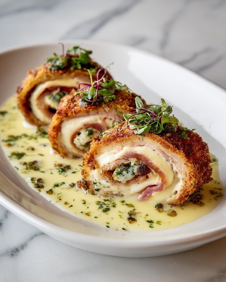 Crispy Creamy Chicken Cordon Bleu Recipe - Recipe Image — Crispy Creamy Chicken Cordon Bleu, chicken cordon bleu recipe, easy chicken cordon bleu, baked chicken cordon bleu, homemade chicken cordon bleu