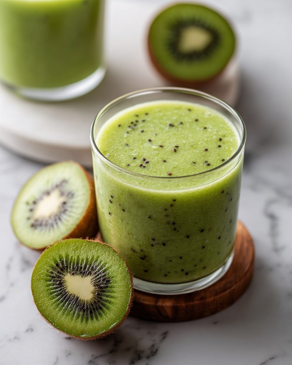 Healthy Kiwi Smoothie with Greek Yogurt and Mango Recipe - Recipe Image — Healthy Kiwi Smoothie with Greek Yogurt and Mango, healthy smoothie recipes, nutritious fruit smoothies, quick breakfast smoothies, creamy fruit smoothie ideas