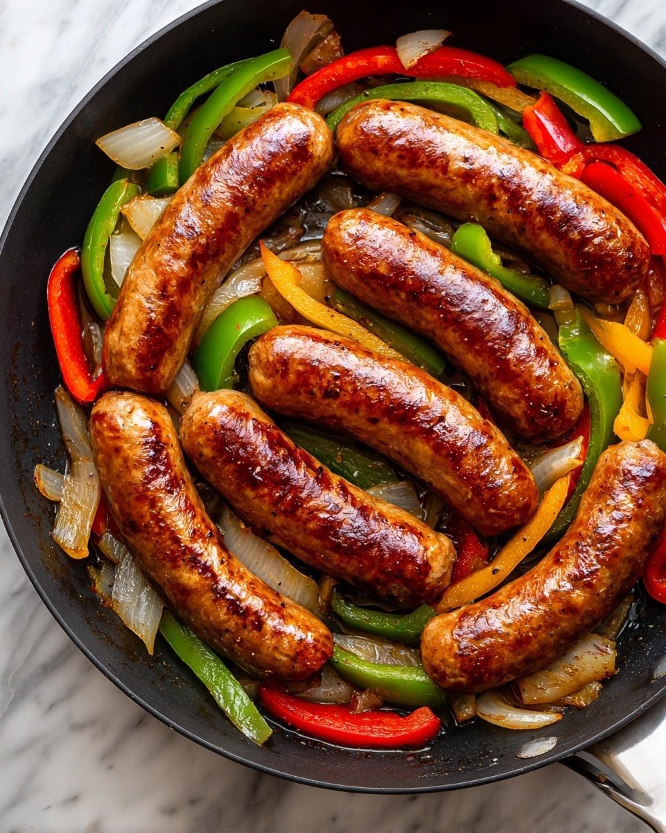 Simple Sausage Skillet with Andouille Sausage Recipe - Recipe Image — Simple Sausage Skillet with Andouille Sausage, quick sausage skillet recipe, easy weeknight sausage dinner, flavorful sausage and vegetable skillet, one-pan sausage and veggies