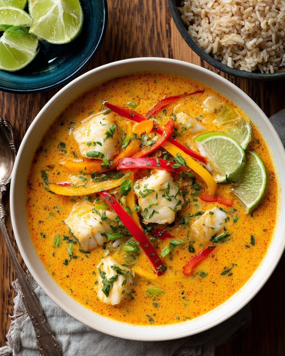Moqueca (Brazilian Fish Stew) Recipe - Recipe Image — Moqueca Brazilian Fish Stew, Brazilian Fish Stew, tropical fish stew, coconut milk fish recipe, authentic Brazilian seafood dish