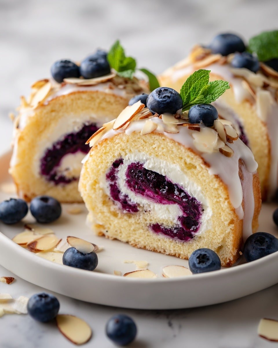 Blueberry Cheesecake Rolls Recipe - Recipe Image — Blueberry Cheesecake Rolls, blueberry pastry recipes, easy breakfast treats, crescent roll desserts, fruit-filled cheesecake rolls