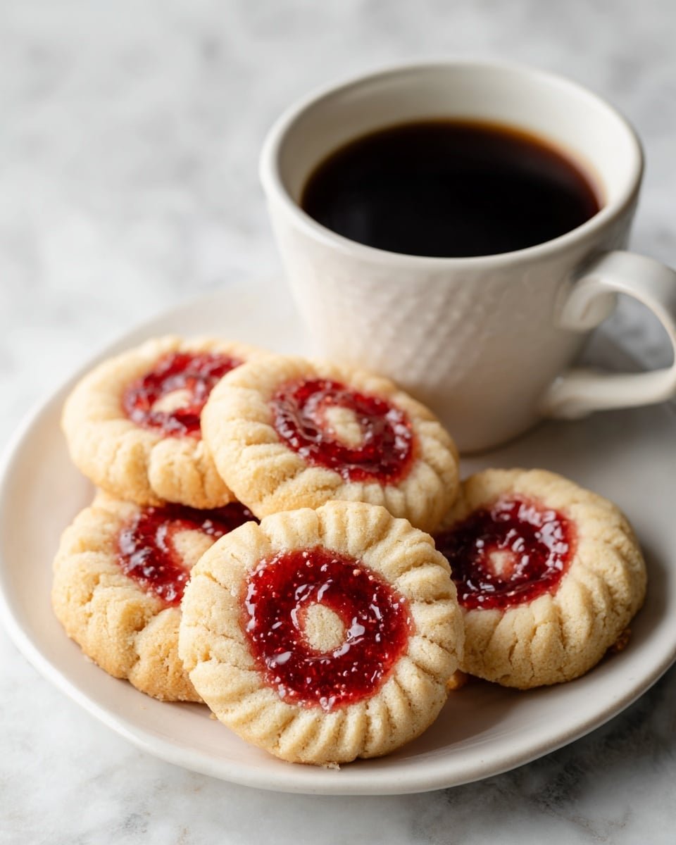 Irresistible Raspberry Swirl Shortbread Cookies Recipe - Recipe Image — Raspberry Swirl Shortbread Cookies, raspberry shortbread recipe, buttery raspberry cookies, easy shortbread with raspberry jam, homemade raspberry treats