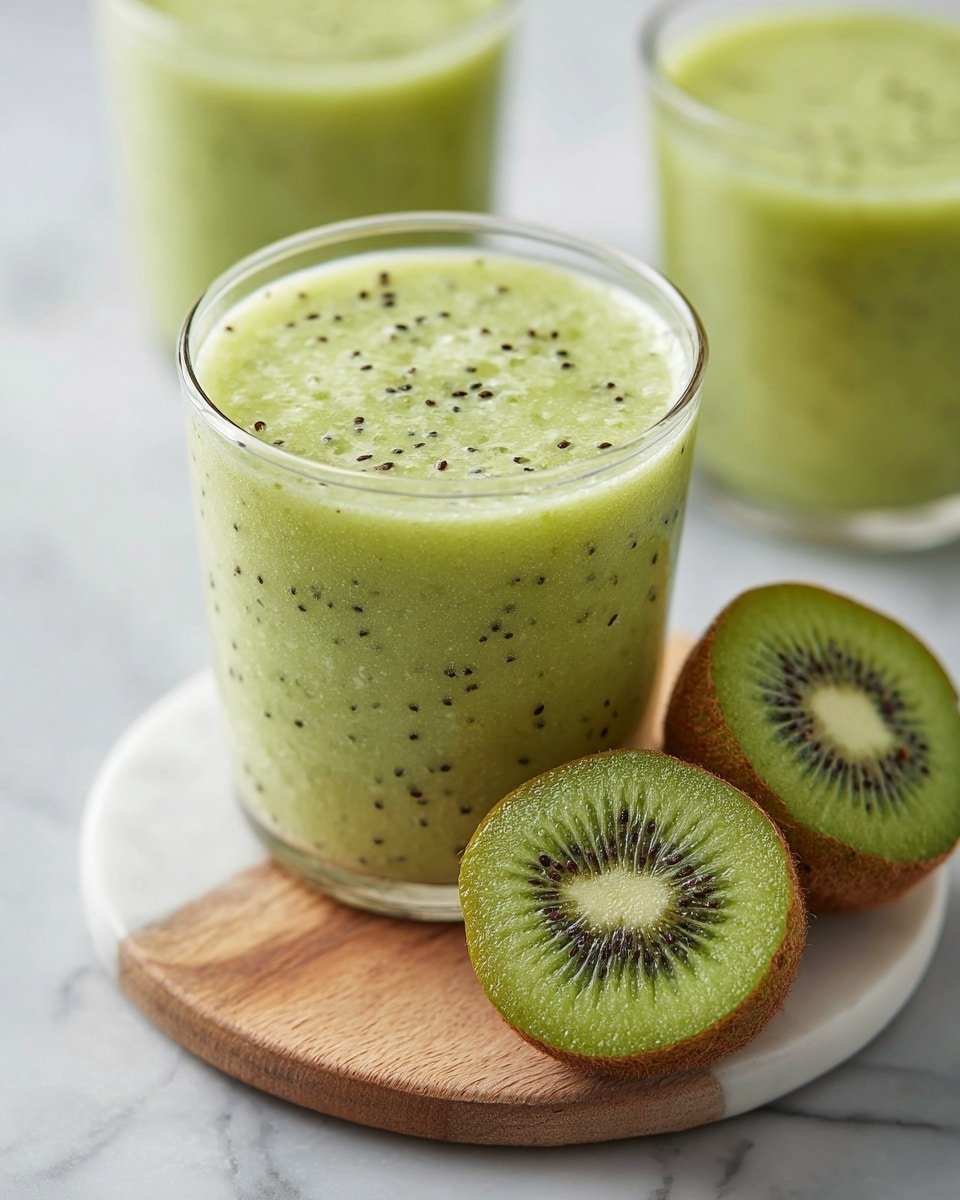 Healthy Kiwi Smoothie with Greek Yogurt and Mango Recipe - Recipe Image — Healthy Kiwi Smoothie with Greek Yogurt and Mango, healthy smoothie recipes, nutritious fruit smoothies, quick breakfast smoothies, creamy fruit smoothie ideas