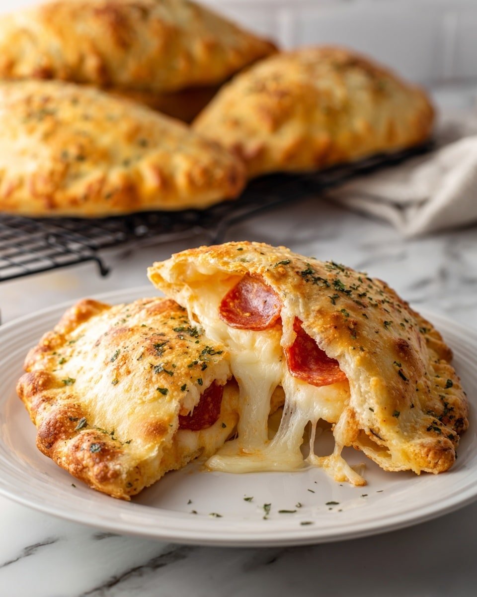Homemade Easy Cheesy Pizza Pockets Recipe - Recipe Image — Homemade Easy Cheesy Pizza Pockets, cheesy pizza pockets, homemade pizza snack, pizza pockets recipe, quick pizza bites