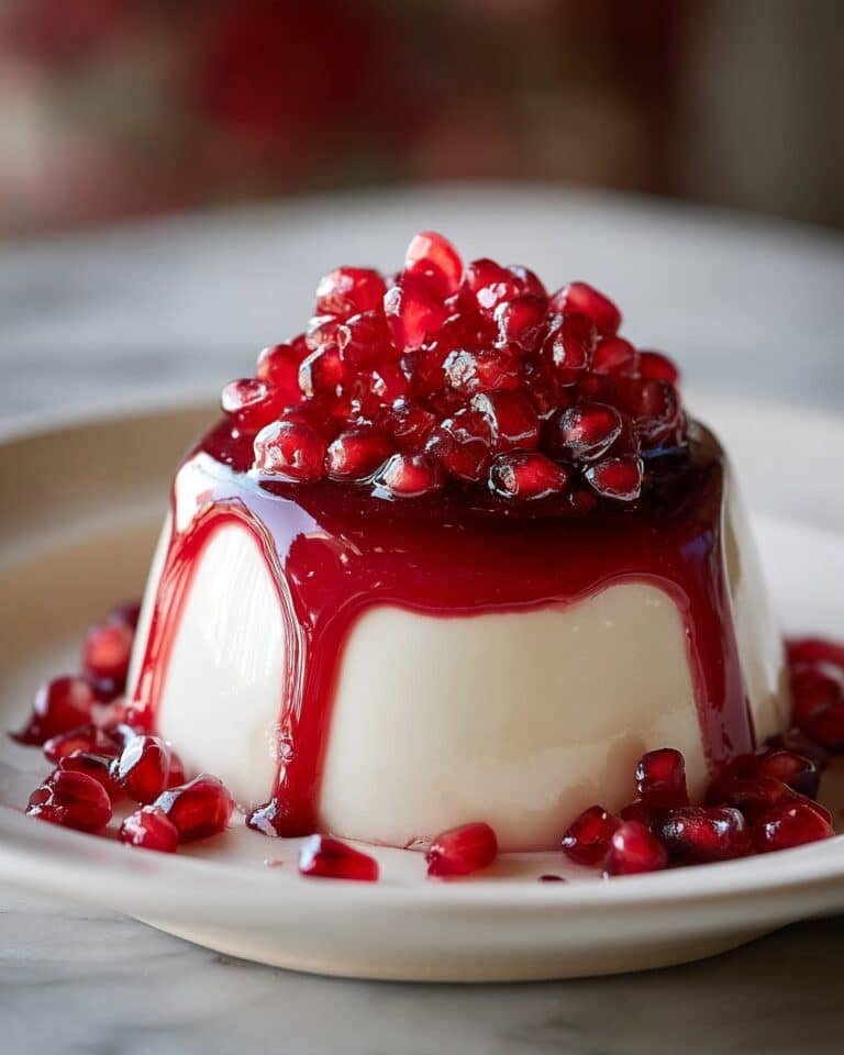 Glossy Pomegranate Mousse Dome with Chocolate Shell Recipe