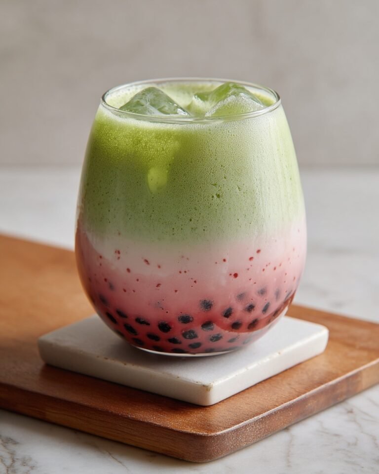 Strawberry Matcha Boba Recipe