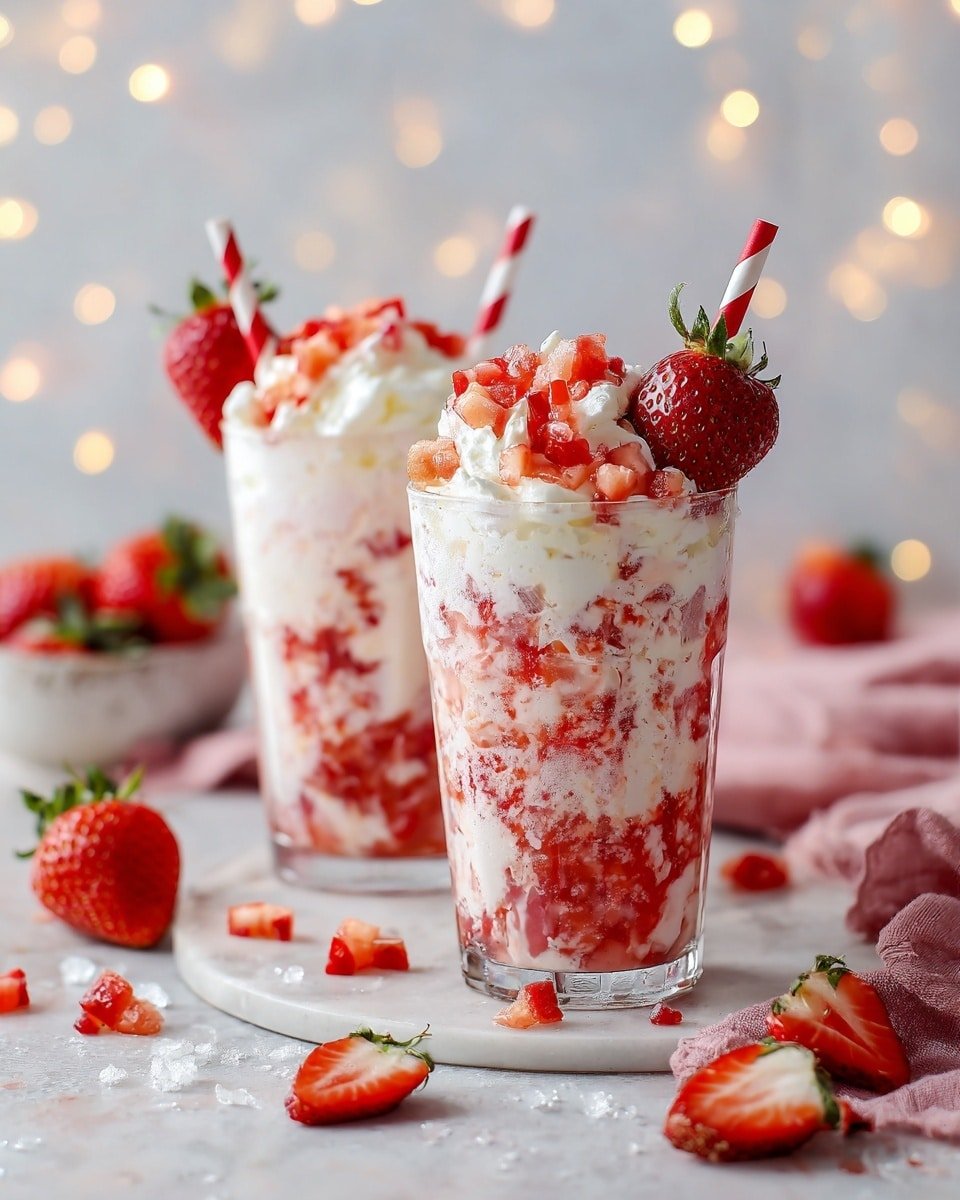 Korean Strawberry Milk Recipe - Recipe Image — Korean Strawberry Milk, easy Korean milk drinks, homemade strawberry milk, dairy-free strawberry beverage, Korean fruit milk