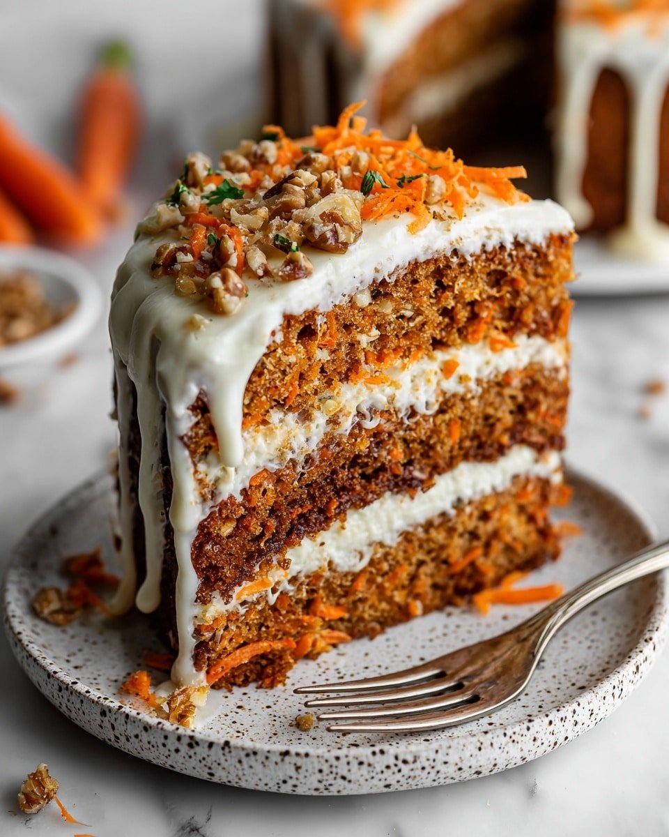 Honeybun Carrot Cake with Cheesecake Filling Recipe - Recipe Image — Honeybun Carrot Cake with Cheesecake Filling, carrot cake recipe, cheesecake-filled cake, homemade carrot cake, moist carrot cake dessert