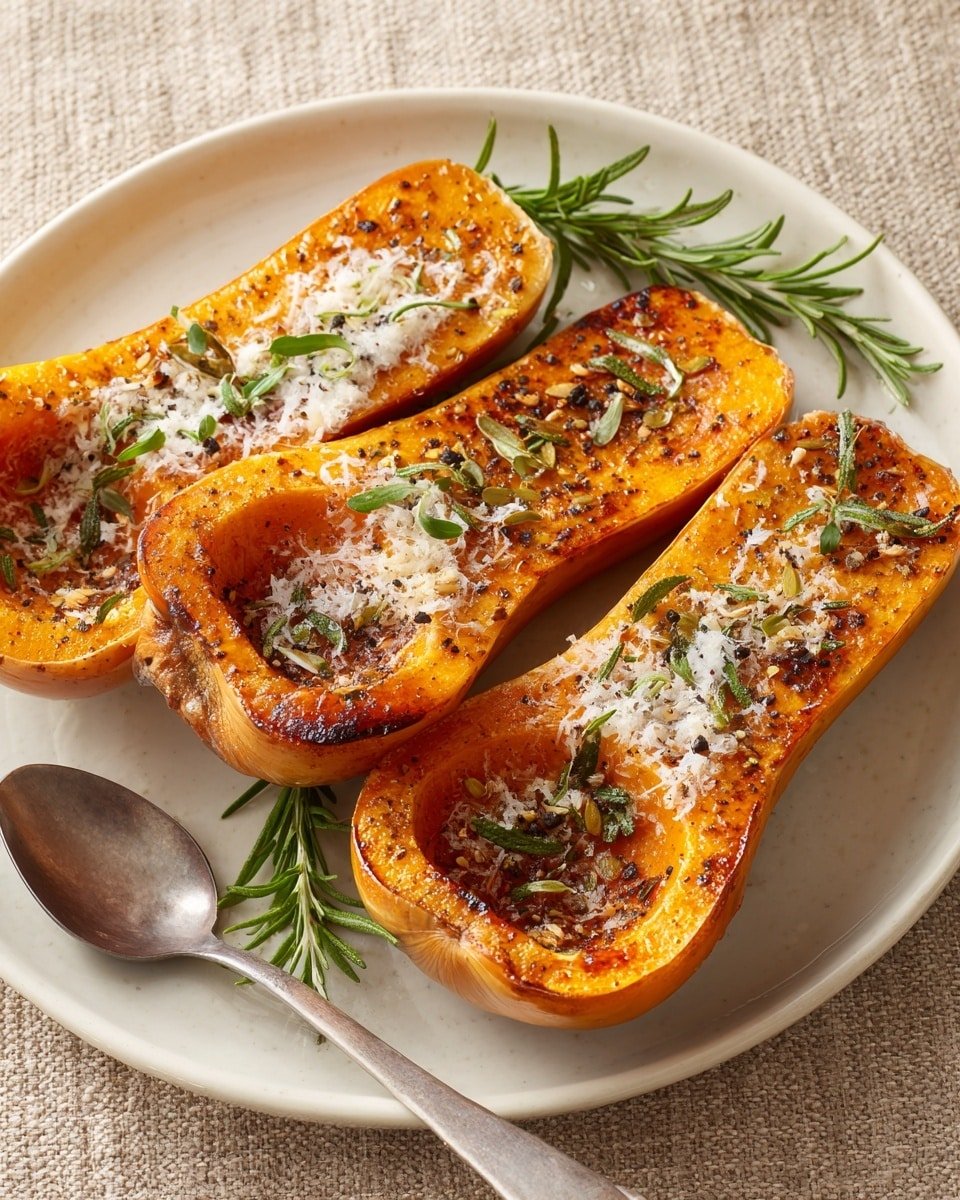 Roasted Honeynut Squash with Parmesan and Herbs Recipe - Recipe Image — Roasted Honeynut Squash with Parmesan and Herbs, roasted honeynut squash, honey nut squash recipes, fall vegetable side dish, easy squash recipes