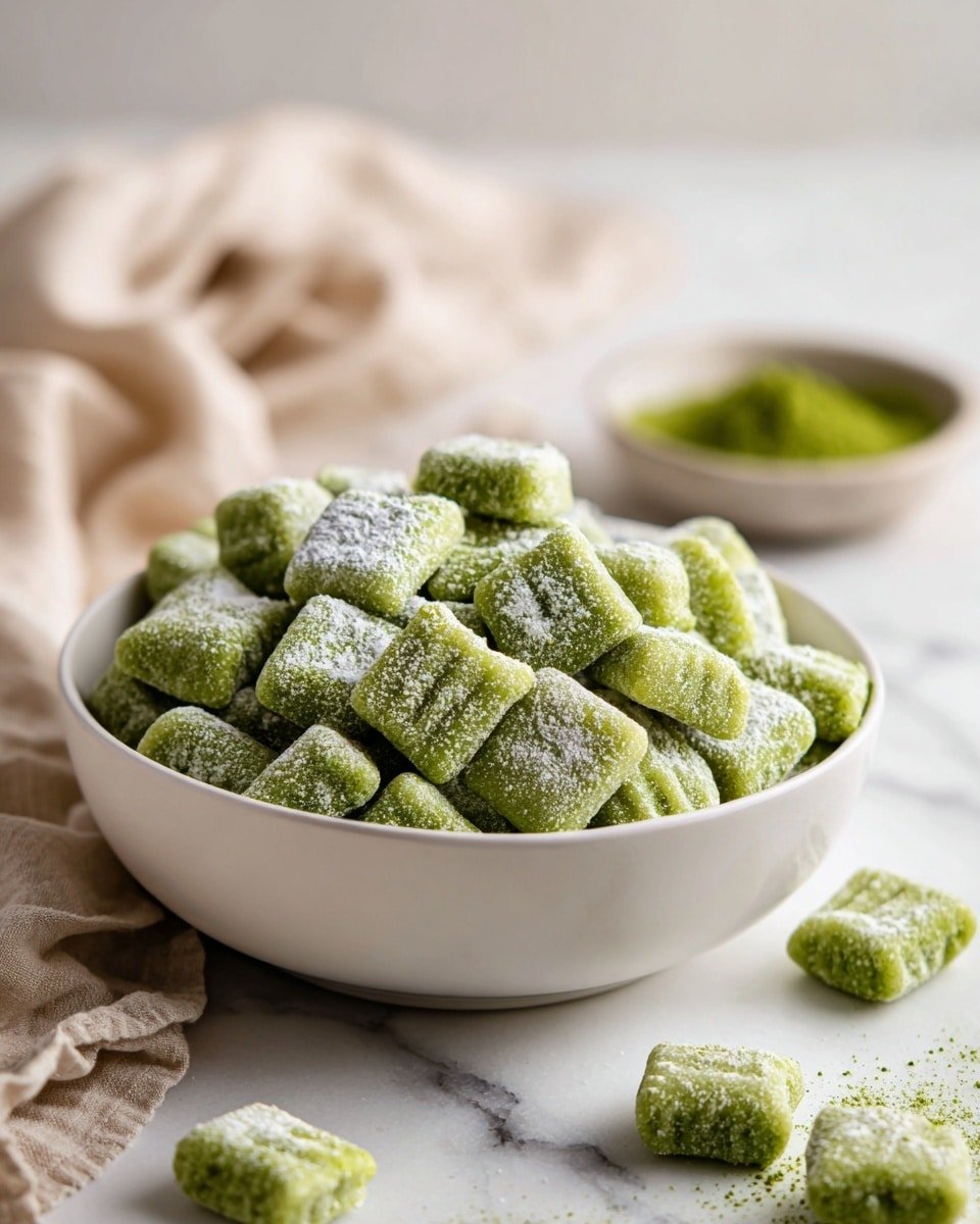 Matcha Puppy Chow Recipe - Recipe Image — Matcha Puppy Chow, matcha snack recipe, green tea puppy chow, easy matcha treats, healthy puppy chow snacks