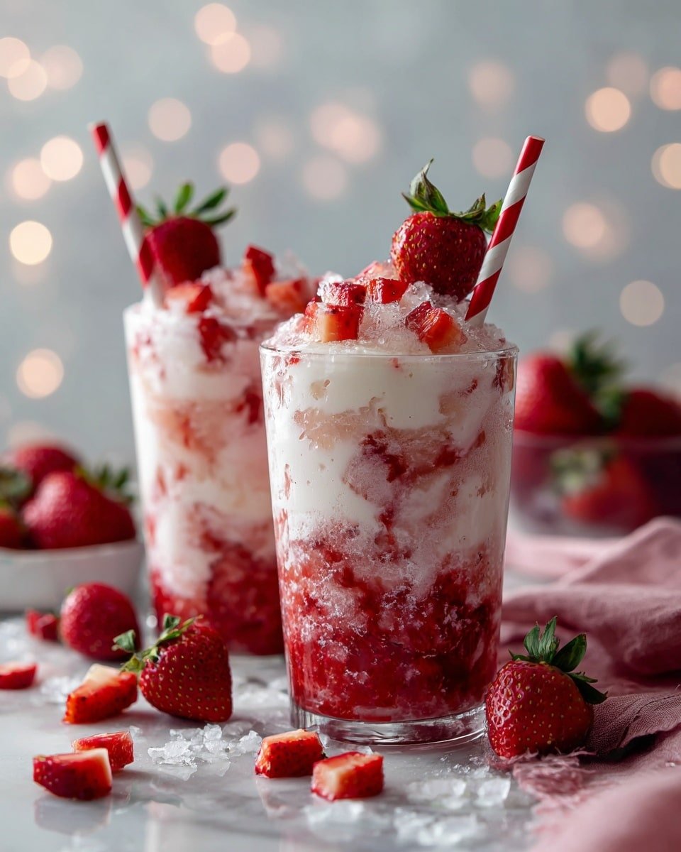 Korean Strawberry Milk Recipe - Recipe Image — Korean Strawberry Milk, easy Korean milk drinks, homemade strawberry milk, dairy-free strawberry beverage, Korean fruit milk