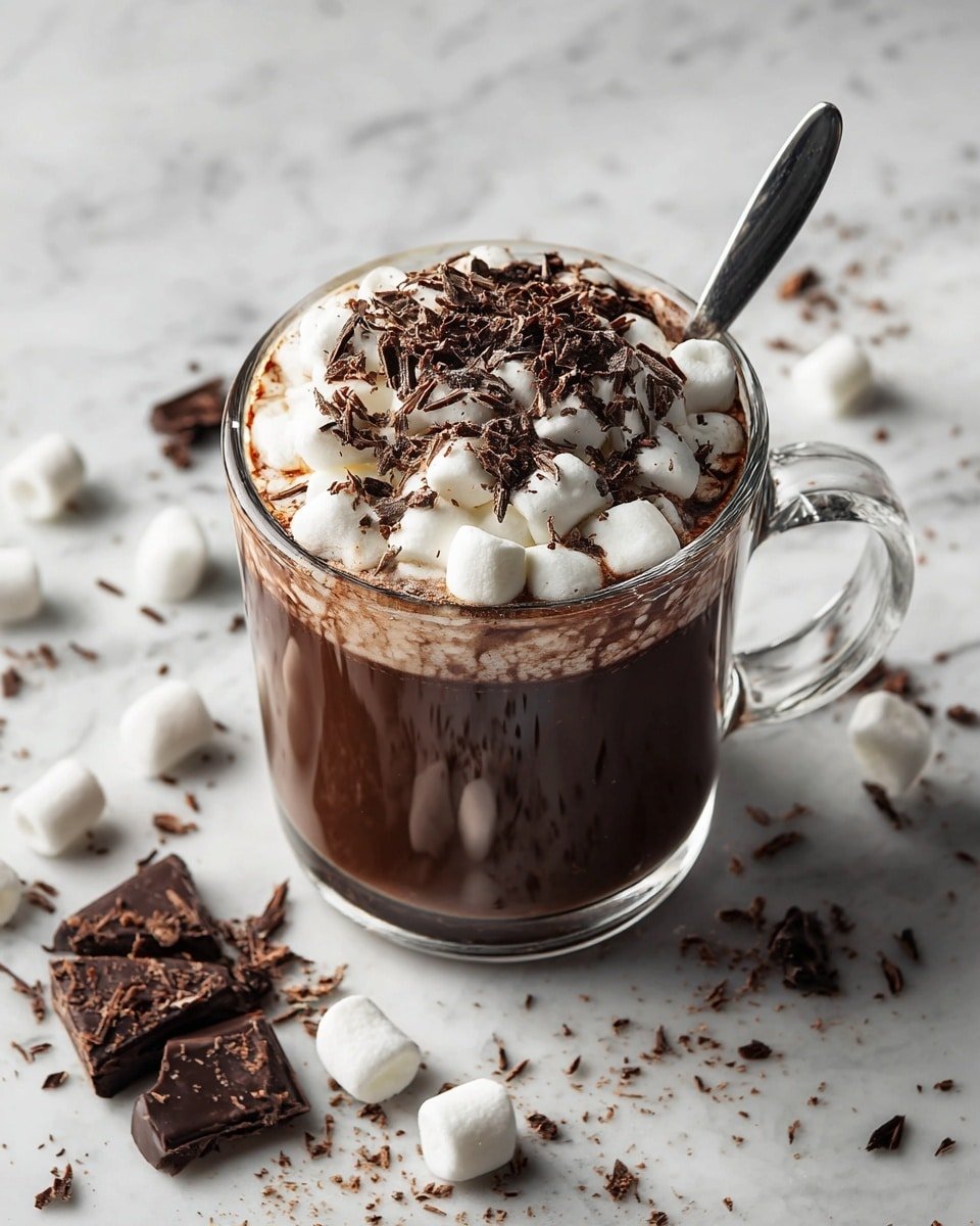 Dark Chocolate Hot Chocolate Recipe - Recipe Image — Dark Chocolate Hot Chocolate, luxurious hot chocolate recipe, rich hot chocolate drink, easy dark chocolate hot cocoa, cozy winter beverage