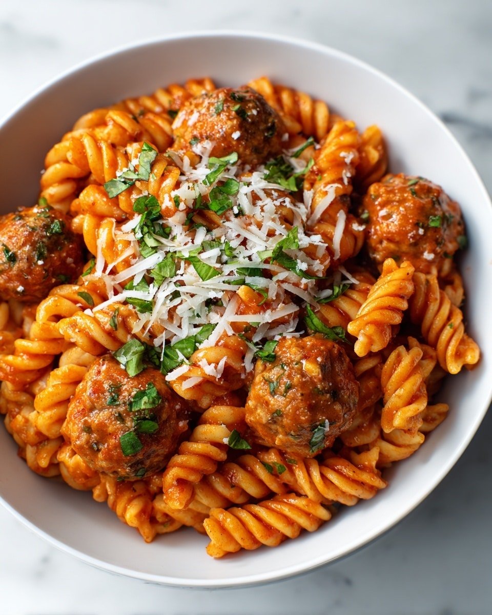 Easy Pasta with Turkey Meatballs Recipe - Recipe Image — Easy Pasta with Turkey Meatballs, Healthy turkey meatball pasta, Quick weeknight pasta dinner, Comforting pasta recipes, Simple Turkey pasta dishes