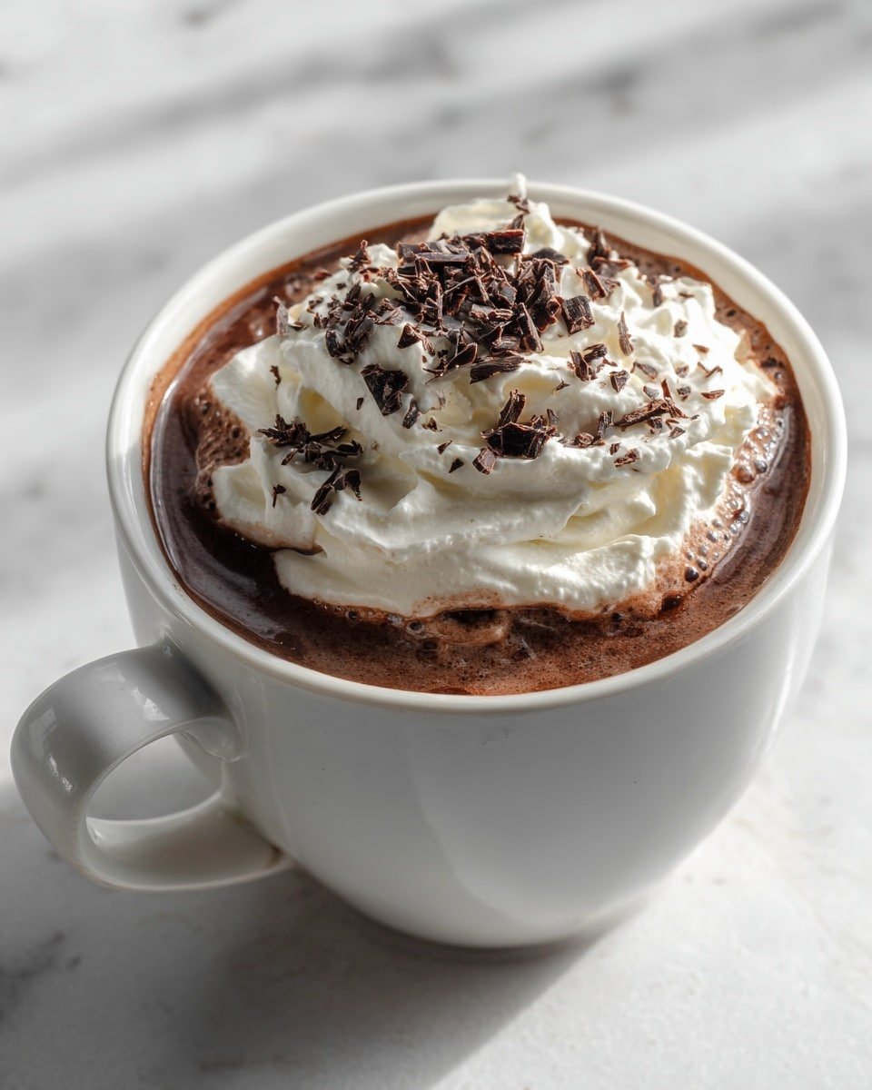 Indulgent Vegan Hot Chocolate Recipe - Recipe Image — Indulgent Vegan Hot Chocolate, vegan hot chocolate recipe, dairy-free hot chocolate, cozy vegan drinks, rich vegan hot chocolate