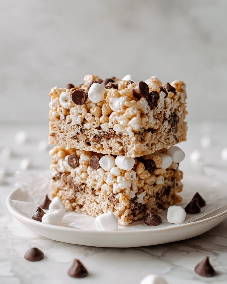 Chocolate Chip Rice Krispies Recipe - Recipe Image — Chocolate Chip Rice Krispies, homemade Rice Krispies treats with chocolate chips, easy Rice Krispies dessert recipes, beginner-friendly Rice Krispies snack, classic chocolate chip treats