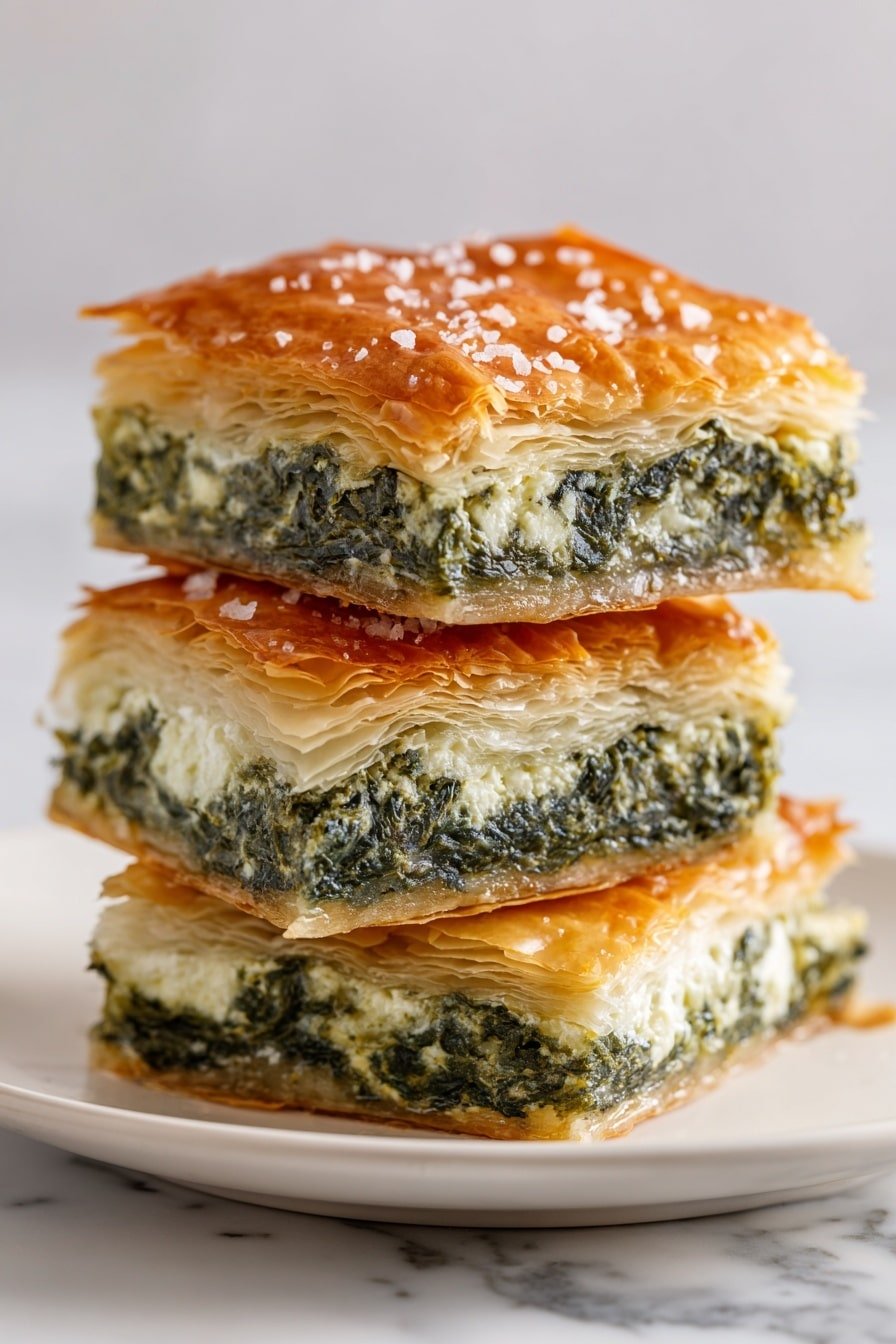 Greek Spinach and Feta Pie Recipe - Article Image 2 — Greek Spinach and Feta Pie, Greek Spinach Pie, Mediterranean spinach tart, Feta and spinach pastry, traditional Greek spinach pie