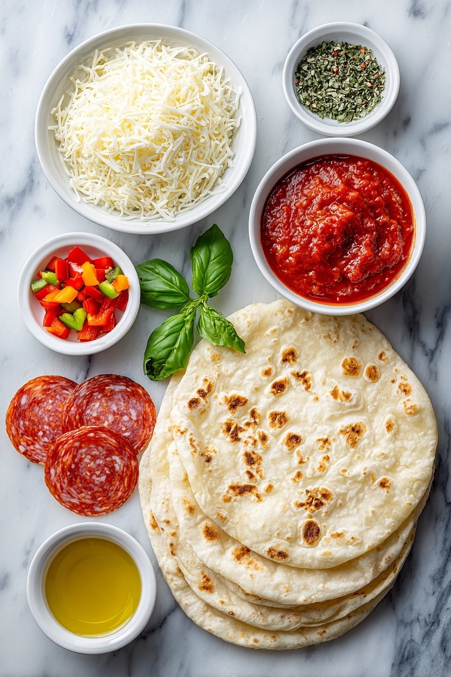 Pizza Roll Bites with Cheese and Pepperoni Recipe - Ingredients Image — Pizza Roll Bites with Cheese and Pepperoni, easy pizza roll bites recipe, cheesy pepperoni snacks, quick appetizer ideas, kid-friendly pizza bites