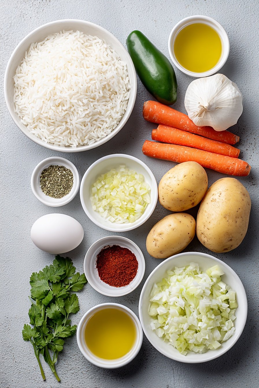 Albondigas Meatball Soup with Vegetables Recipe - Ingredients Image — Albondigas Meatball Soup with Vegetables, easy albondigas soup, Mexican meatball soup, comforting vegetable soup, hearty meatball and veggie soup