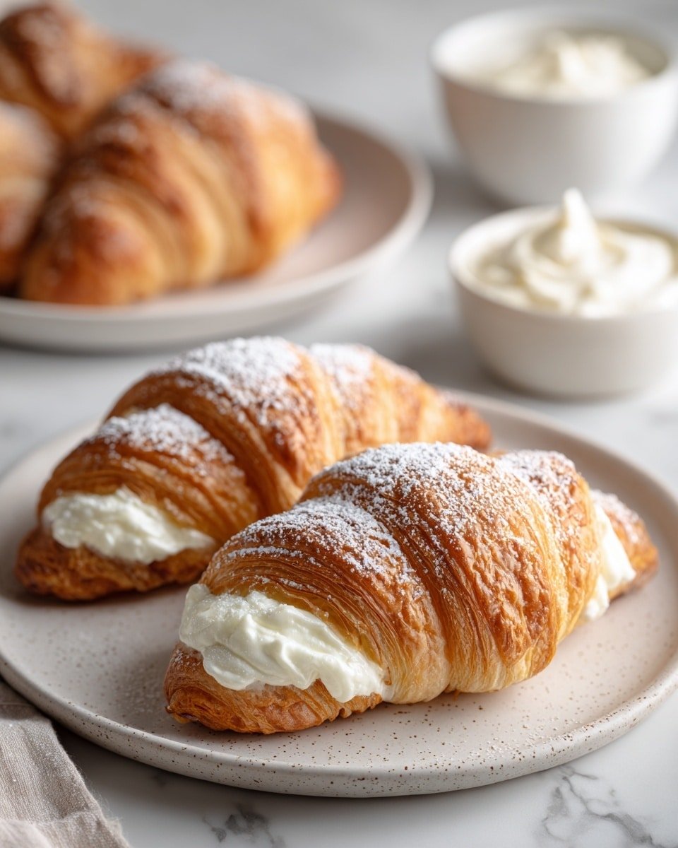 Cheesecake Crescent Rolls Recipe - Recipe Image — Cheesecake Crescent Rolls, easy cheesecake crescent rolls, creamy cheese-filled crescent rolls, quick breakfast crescent rolls, buttery cheesecake pastries