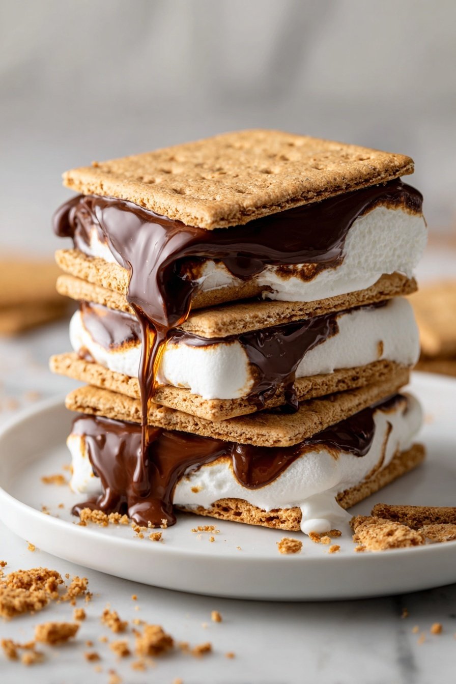 Air Fryer S'mores Recipe - Article Image 2 — Air Fryer S'mores, s'mores dessert, easy air fryer treats, quick s'mores recipe, indoor s'mores