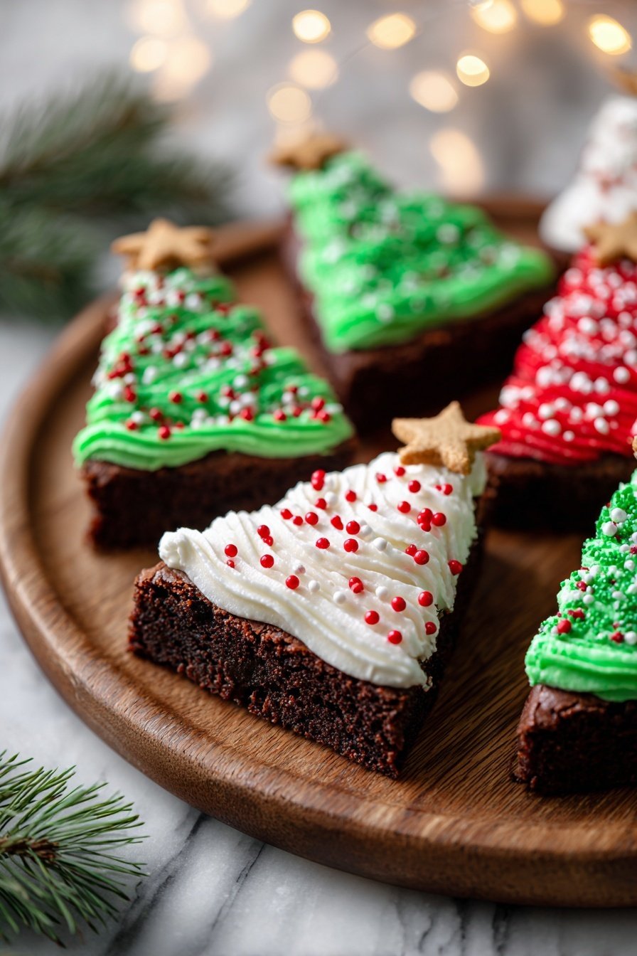 Festive Christmas Brownie Decorating Ideas Recipe - Article Image 1 — Festive Christmas Brownie Decorating Ideas, Christmas brownie decorating tips, holiday brownie decoration ideas, Christmas dessert decorating, festive brownie treats