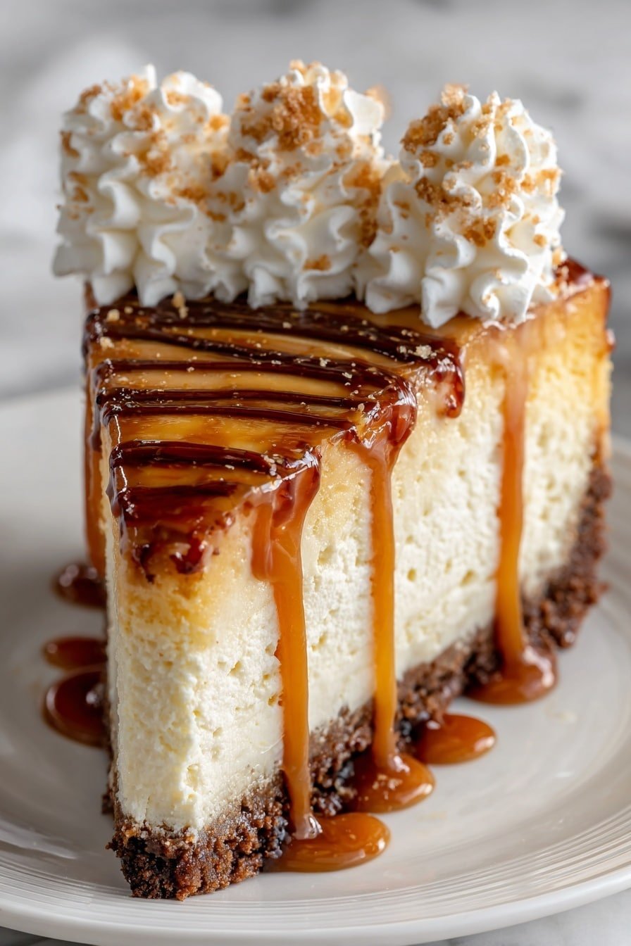 Cookie Butter Caramel Cheesecake Recipe - Article Image 2 — Cookie Butter Caramel Cheesecake, easy cookie butter cheesecake, caramel cheesecake with cookie butter, decadent cookie butter dessert, homemade caramel cheesecake