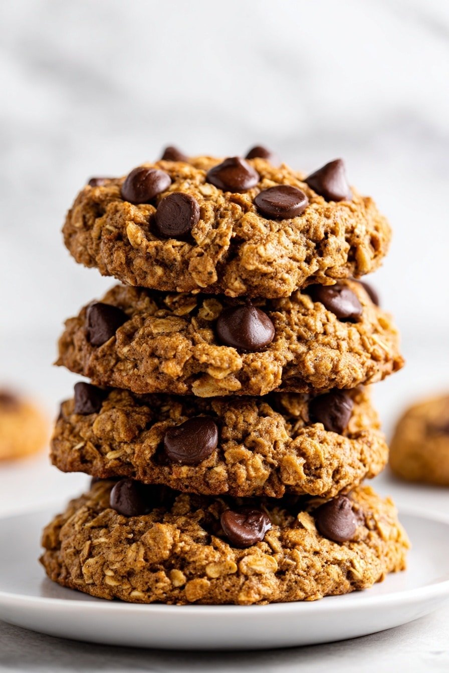 Peanut Butter Oatmeal Chocolate Chip Cookies Recipe - Article Image 1 — Peanut Butter Oatmeal Chocolate Chip Cookies, easy cookie recipes, healthy cookies with chocolate, homemade oatmeal cookies, simple baking ideas