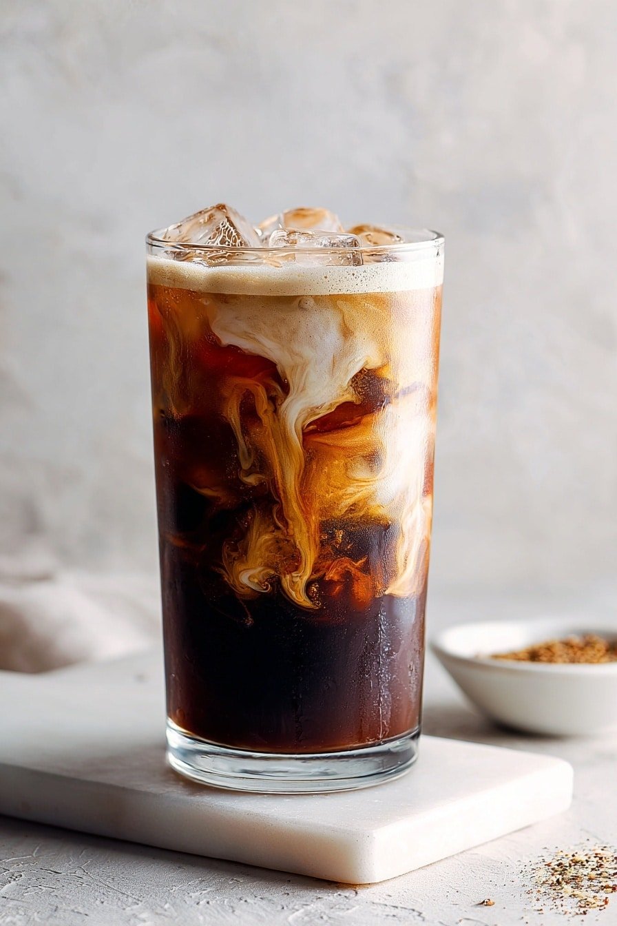 Brown Sugar Shaken Espresso Recipe - Article Image 2 — Brown Sugar Shaken Espresso, iced coffee with brown sugar, caramelized espresso drink, frothy espresso beverage, cinnamon coffee cocktail