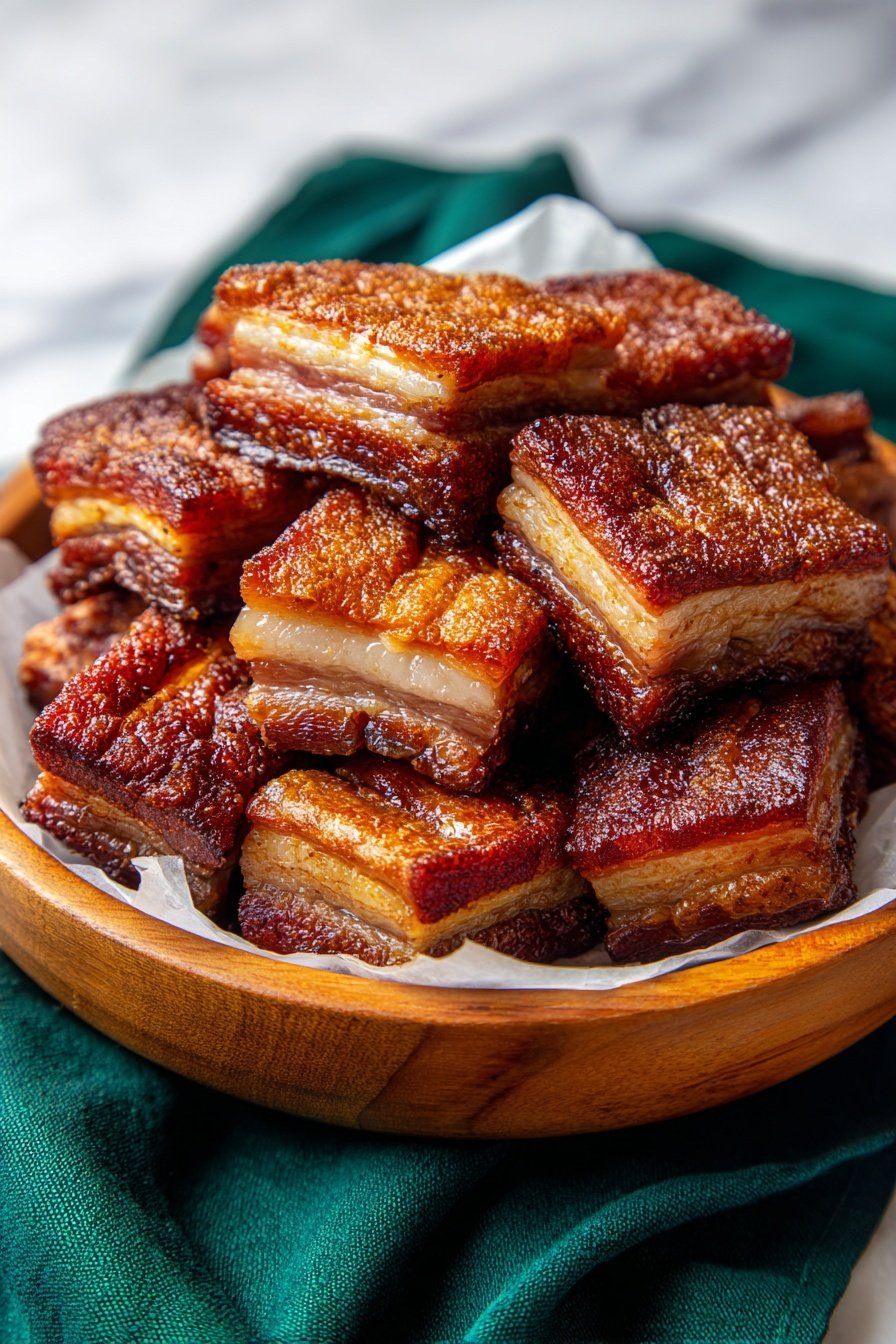 Crispy Pork Belly Chicharrones Recipe - Article Image 2 — Crispy Pork Belly Chicharrones, crispy pork crackling recipe, homemade chicharrones, pork belly snack, crunchy pork belly