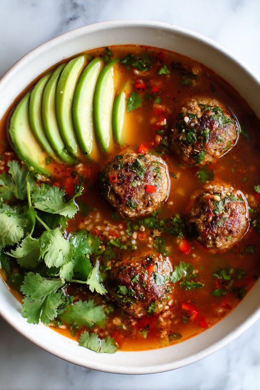 Albondigas Meatball Soup with Vegetables Recipe - Article Image 2 — Albondigas Meatball Soup with Vegetables, easy albondigas soup, Mexican meatball soup, comforting vegetable soup, hearty meatball and veggie soup