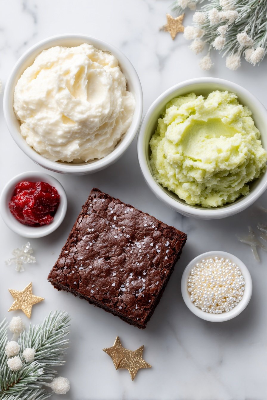 Festive Christmas Brownie Decorating Ideas Recipe - Ingredients Image — Festive Christmas Brownie Decorating Ideas, Christmas brownie decorating tips, holiday brownie decoration ideas, Christmas dessert decorating, festive brownie treats