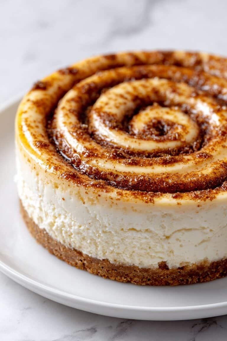 Cinnamon Roll Cheesecake with Honeybun Swirl Recipe