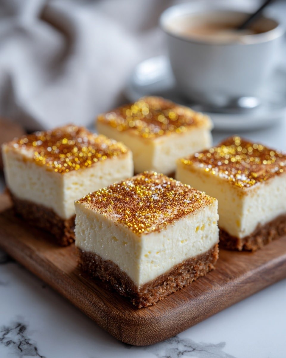 Eggnog Cheesecake Bars Recipe - Recipe Image — Eggnog Cheesecake Bars, Eggnog dessert recipes, holiday cheesecake bars, festive cheesecake bars, creamy eggnog cheesecake