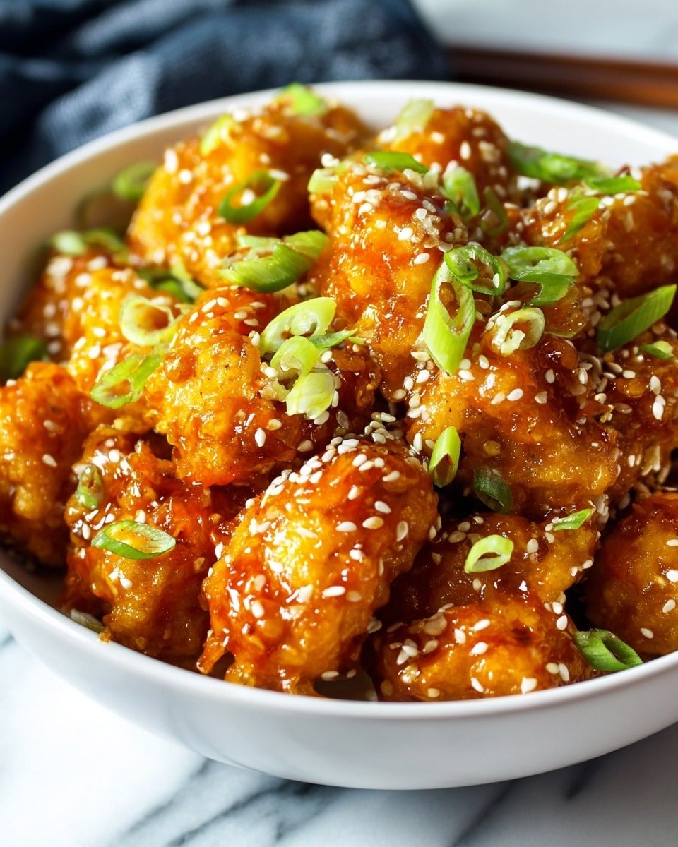 Air Fryer Hot Honey Chicken Bites Recipe - Recipe Image — Air Fryer Hot Honey Chicken Bites, crispy chicken nuggets with honey glaze, spicy sweet chicken bites, easy air fryer chicken recipes, quick hot honey chicken
