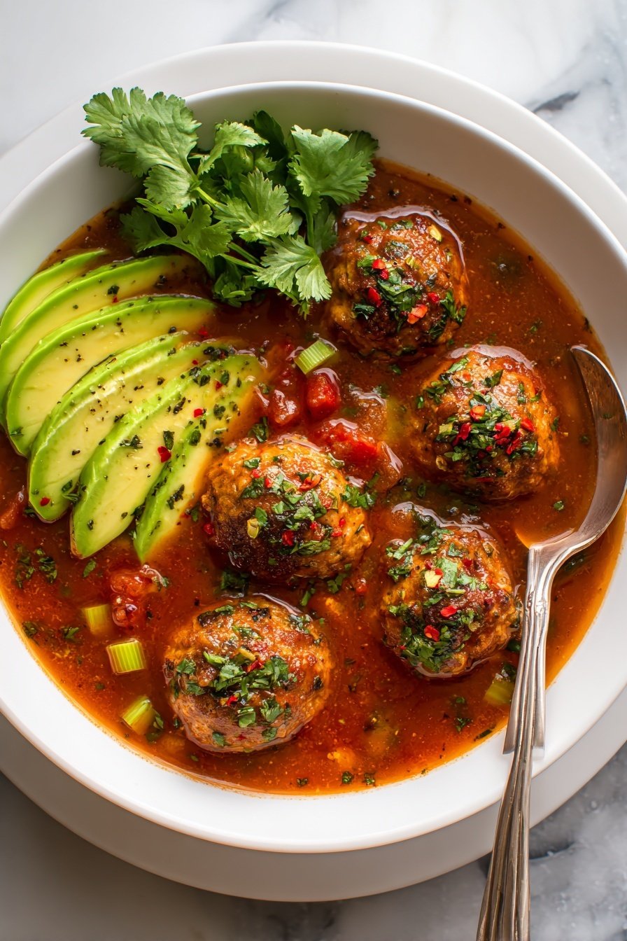Albondigas Meatball Soup with Vegetables Recipe - Article Image 1 — Albondigas Meatball Soup with Vegetables, easy albondigas soup, Mexican meatball soup, comforting vegetable soup, hearty meatball and veggie soup