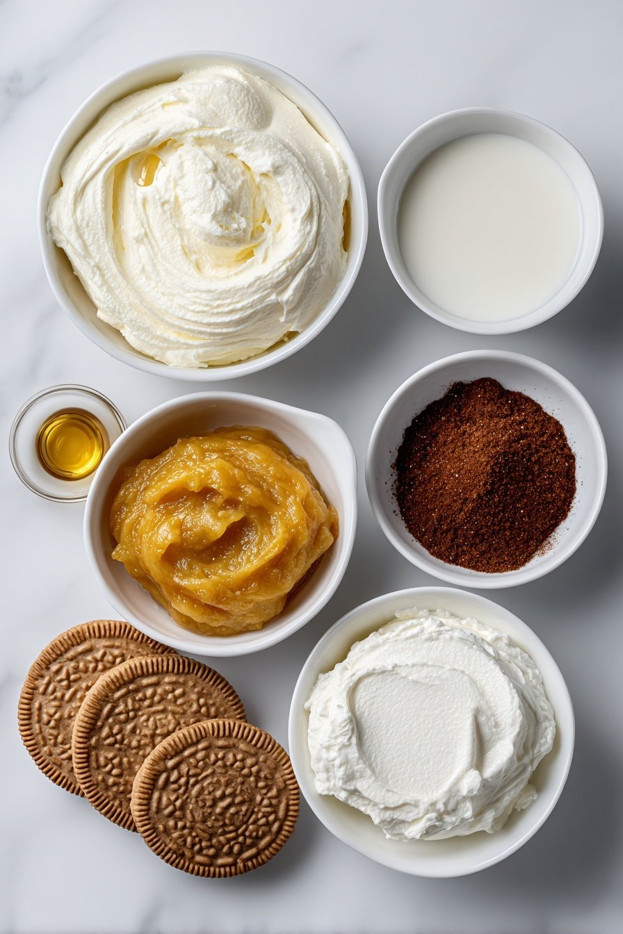 Vegan Pumpkin Pie Mocktail Recipe - Ingredients Image — Vegan Pumpkin Pie Mocktail, pumpkin pie mocktail, vegan fall drinks, festive pumpkin cocktails, non-alcoholic pumpkin beverages