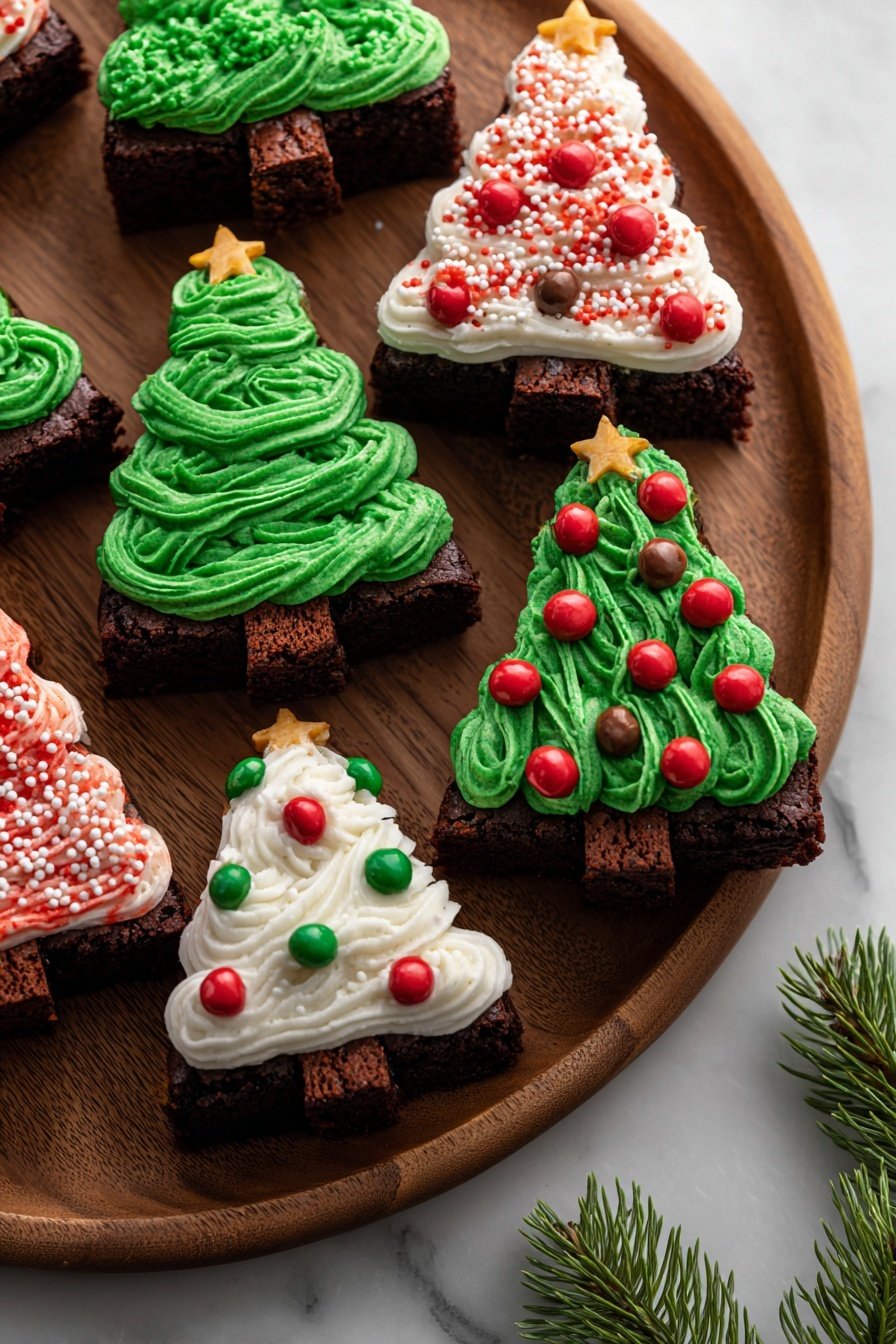 Festive Christmas Brownie Decorating Ideas Recipe - Article Image 2 — Festive Christmas Brownie Decorating Ideas, Christmas brownie decorating tips, holiday brownie decoration ideas, Christmas dessert decorating, festive brownie treats