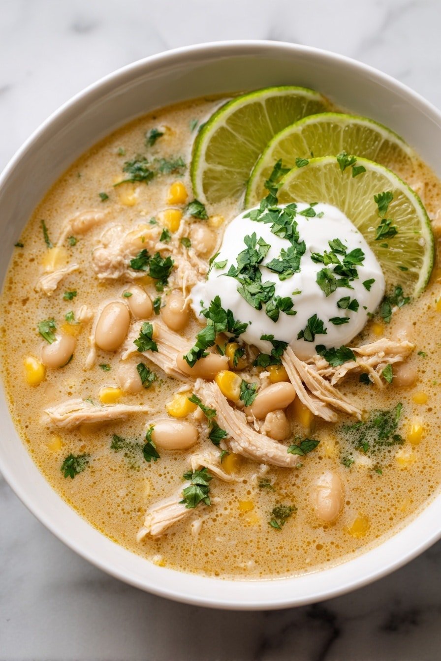 White Chicken Chili Recipe - Article Image 2 — White Chicken Chili, White Chicken Chili recipe, hearty chicken chili, easy white chili, slow cooker chicken chili