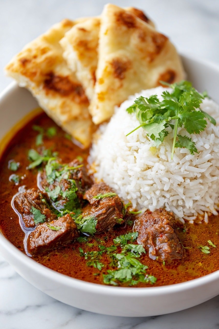 Slow Cooker Indian Beef Curry Recipe - Article Image 2 — Slow Cooker Indian Beef Curry, Indian Beef Curry, Easy Indian Beef Curry, Slow Cooker Beef Recipes, Comforting Beef Curry