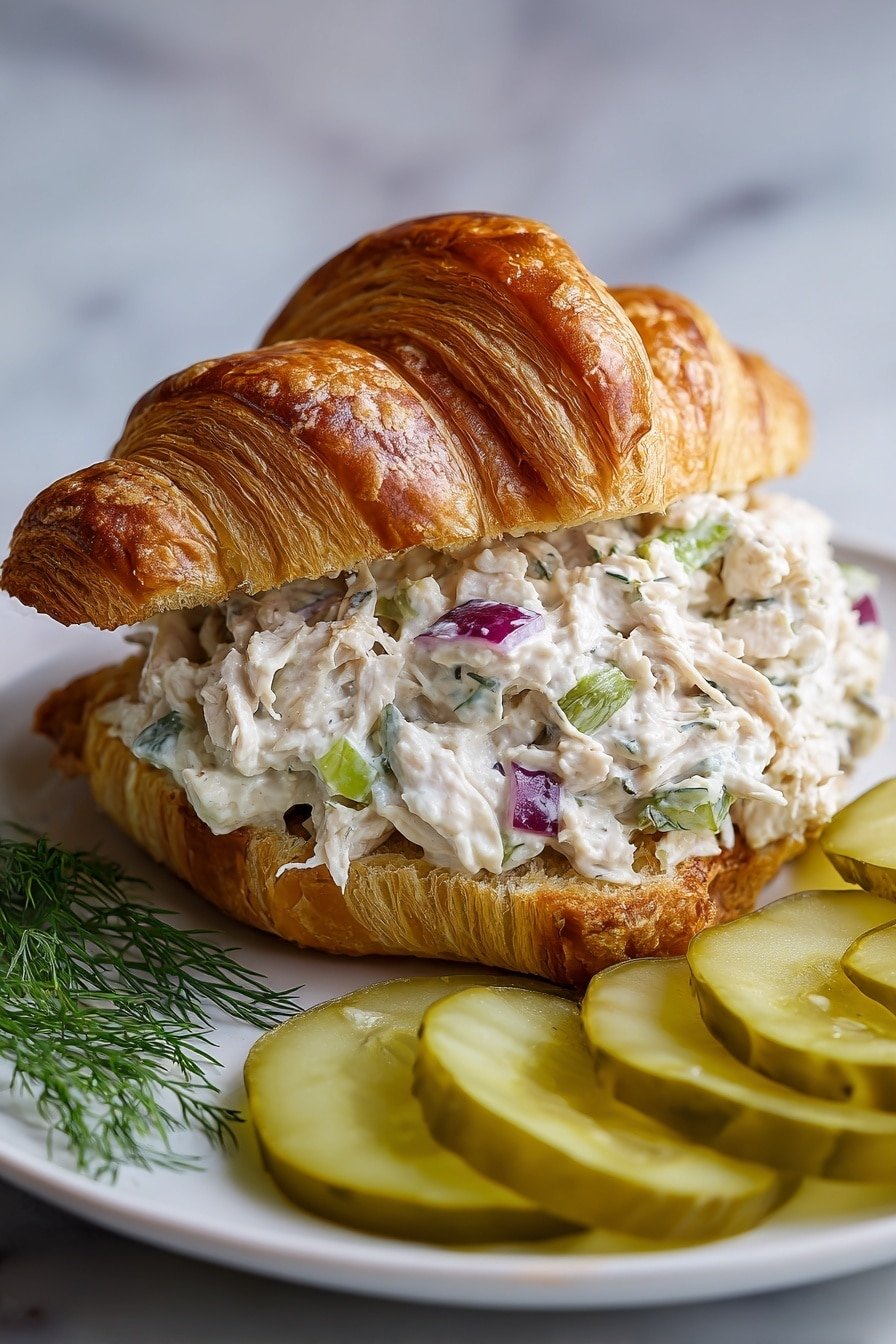 Dill Pickle Chicken Salad Recipe - Article Image 1 — Dill Pickle Chicken Salad, Chicken Salad Recipes, Easy Chicken Salad, Healthy Chicken Salad, Picnic Chicken Salad