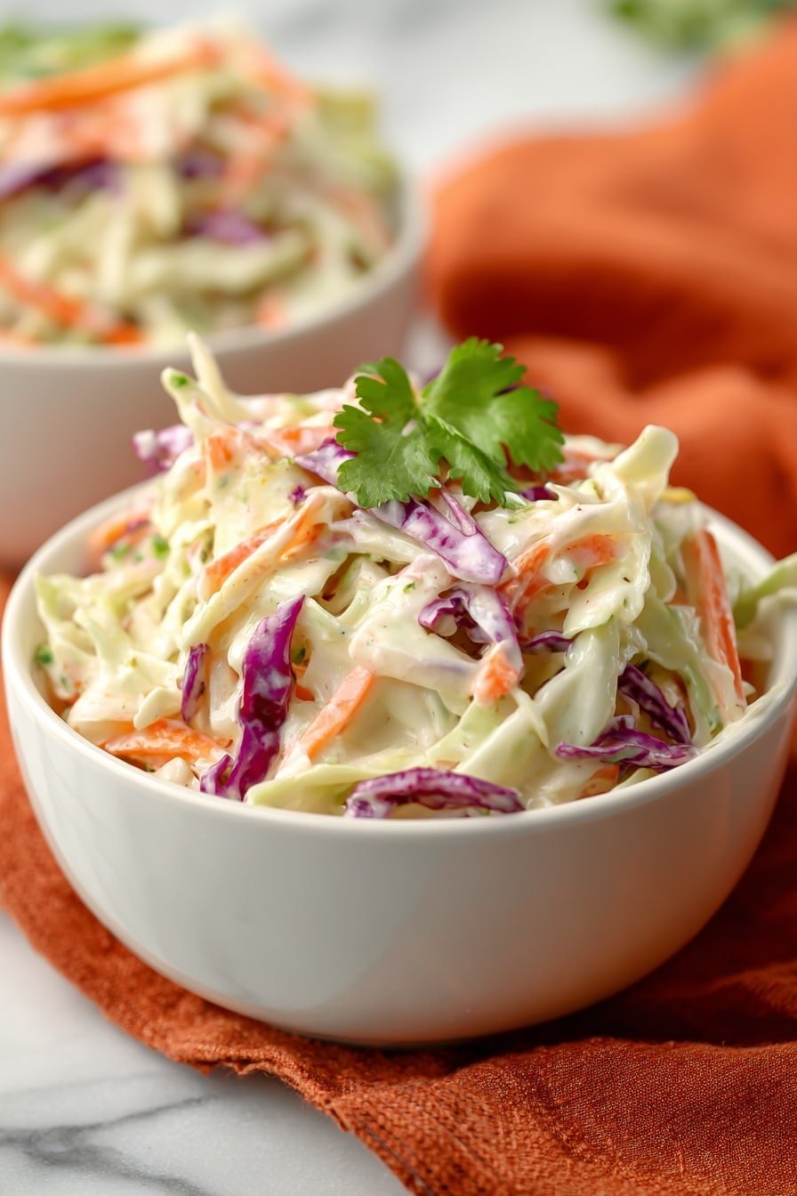 Easy Creamy Coleslaw Recipe - Article Image 2 — Easy Creamy Coleslaw, creamy coleslaw recipe, quick coleslaw, homemade coleslaw side dish, simple coleslaw dressing