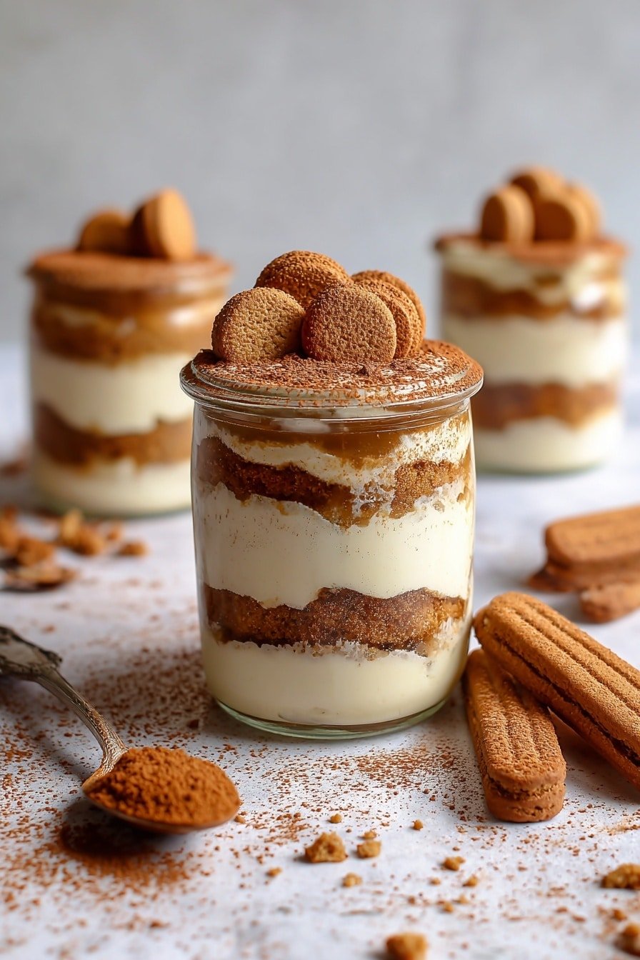 Biscoff Tiramisu Recipe - Article Image 1 — Biscoff Tiramisu, Biscoff dessert recipes, easy tiramisu with Biscoff, caramel Biscoff tiramisu, no-bake Biscoff dessert