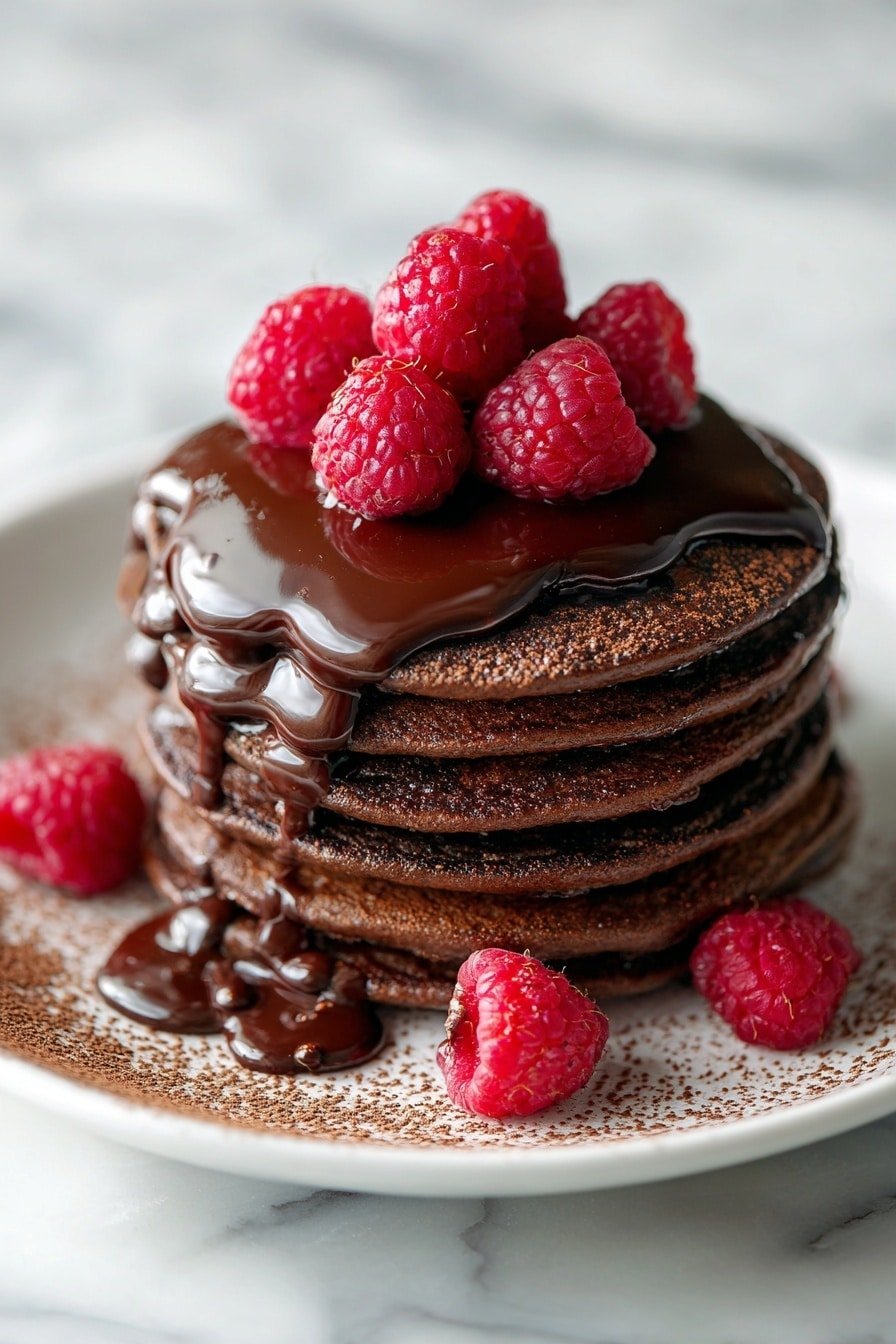 Easy Chocolate Protein Pancakes Recipe - Article Image 2 — Easy Chocolate Protein Pancakes, healthy breakfast, quick pancake recipe, high-protein pancakes, chocolate banana pancakes