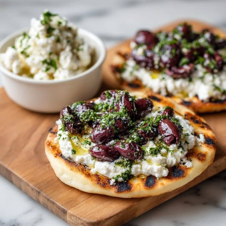 Zaatar Naan with Whipped Feta and Olives Recipe