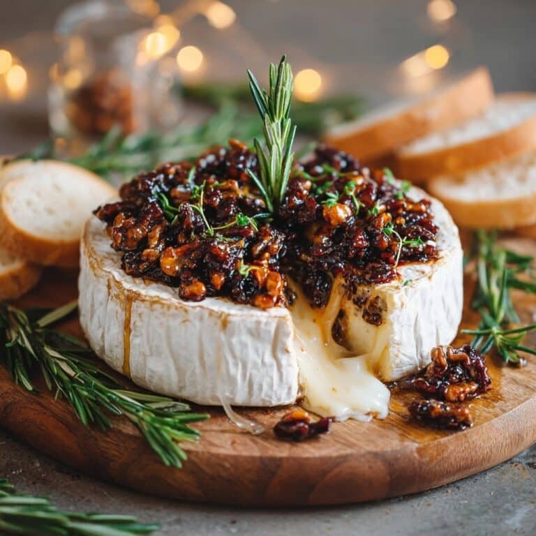 Honey Fig Pecan Baked Brie Recipe