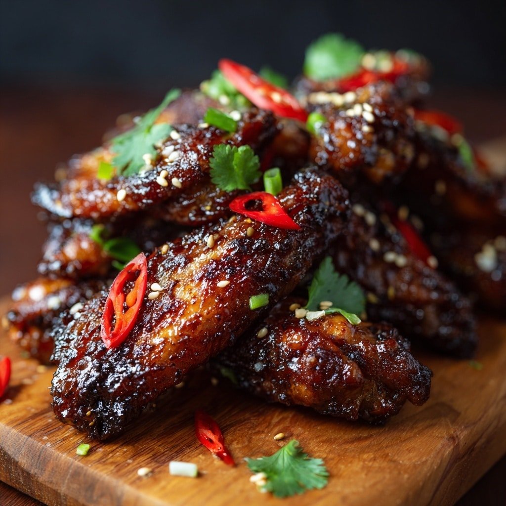 Sticky Chinese Chicken Wings Recipe - Article Image 1 — Sticky Chinese Chicken Wings, Chinese Chicken Wings recipe, crispy glazed chicken wings, easy Chinese chicken wings, baked Asian chicken wings