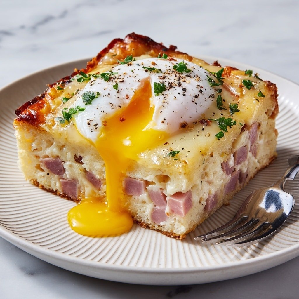 Eggs Benedict Casserole Bake Recipe - Article Image 2 — Eggs Benedict Casserole Bake, brunch casserole recipe, easy eggs Benedict casserole, make-ahead brunch dish, baked eggs Benedict