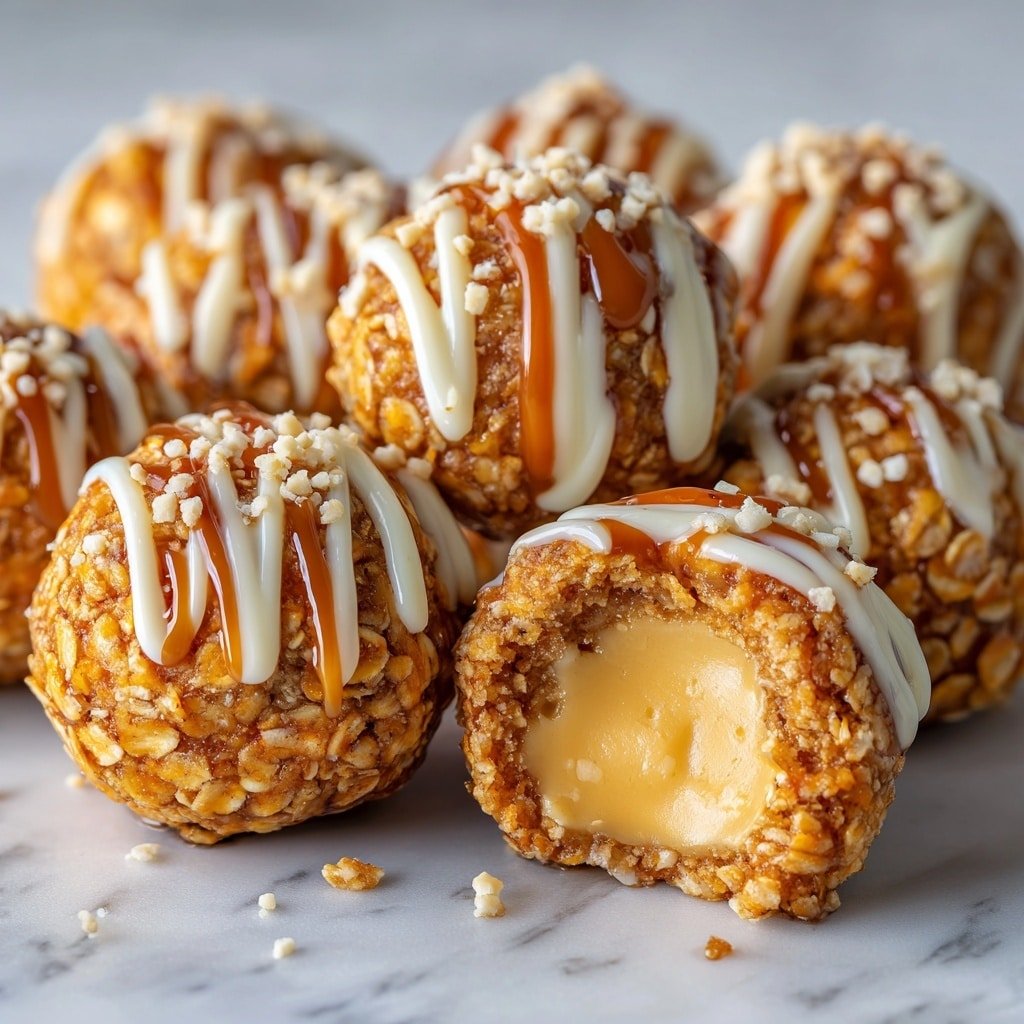 Salted Caramel Pretzel Cheesecake Balls Recipe - Article Image 1 — Salted Caramel Pretzel Cheesecake Balls, easy cheesecake bites with caramel and pretzels, salted caramel dessert recipes, party snacks with caramel and pretzels, no-bake cheesecake balls